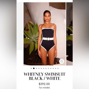 Black and white swim suit